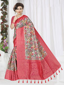 Brown Raw Silk saree