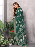 Bottle Green saree | BUY 1 GET 1 FREE