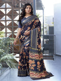 Olive Georgette  saree