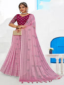 Cream Georgette saree