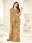 Lavender  Georgette  saree