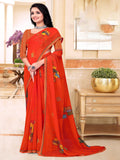 Maroon  saree with NEW | BUY 1 GET 1 FREE