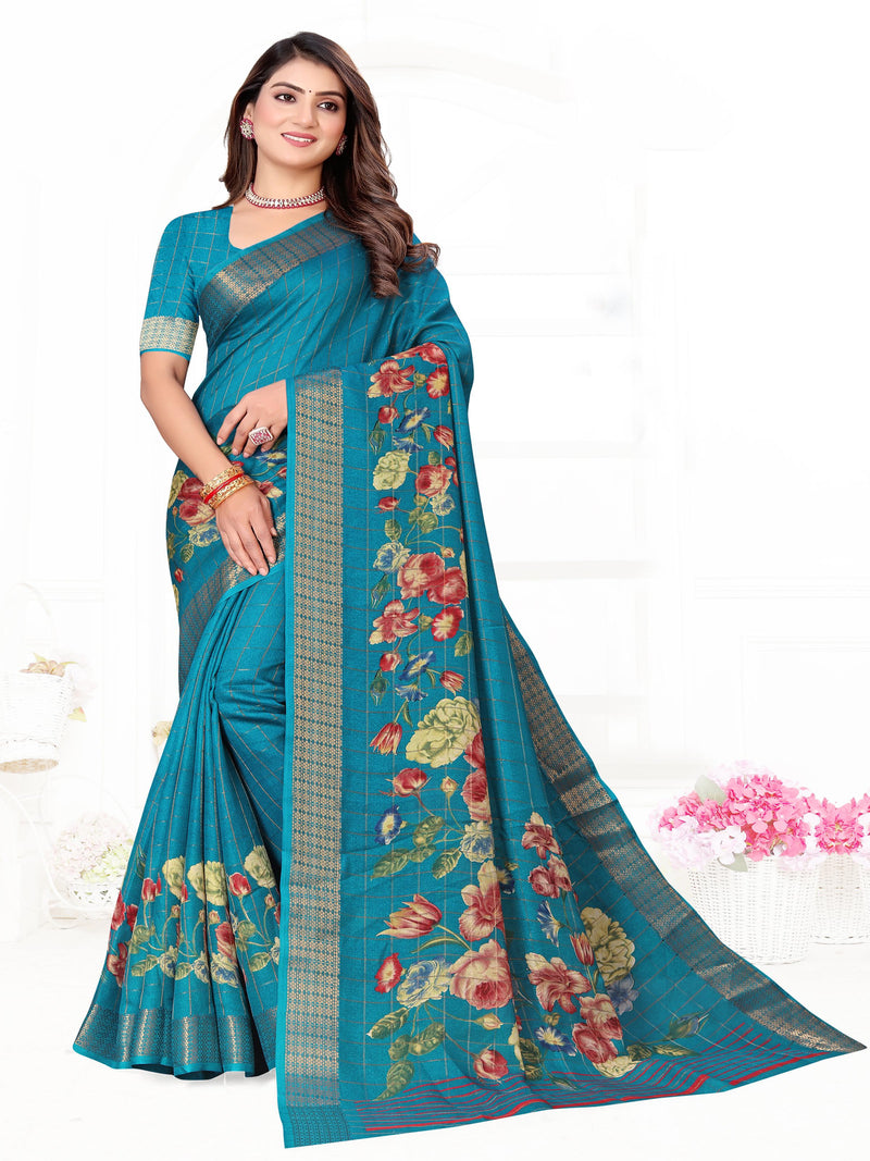 Violet Moose Crepe Saree