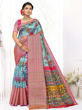 Lavender & Purple Organza Saree