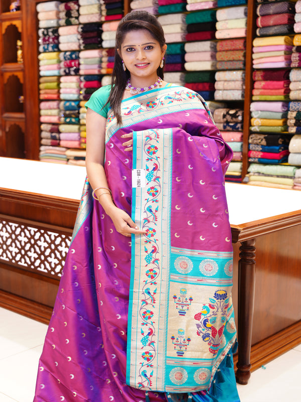 CSM-19624 | Wine Paithani Saree