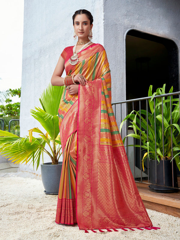 Multi Banaras Tissue Saree