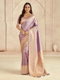 Cream Banaras Silk Saree