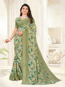 Lime Green  Banaras saree