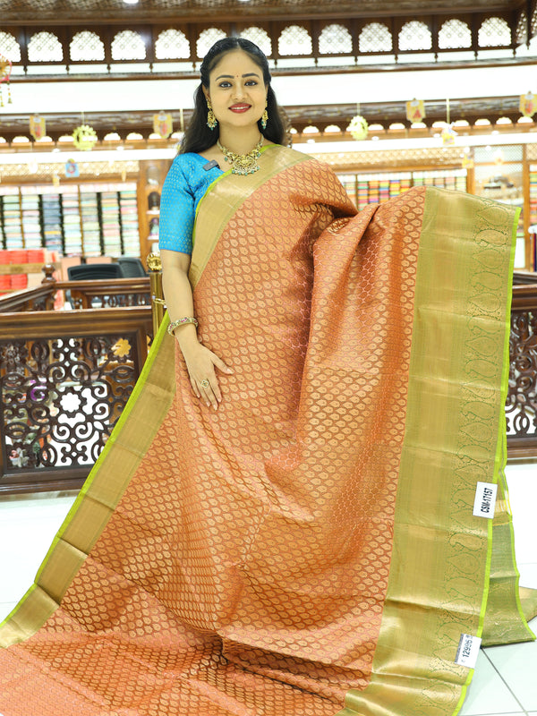 CSM-17157 | Onion Pink Kanchi Heera Pattu Saree