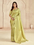 Cream Banaras Silk Saree