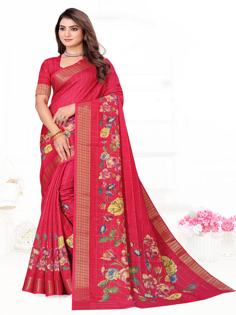 Violet Moose Crepe Saree