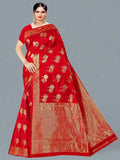 Magenta Banaras Silk Saree