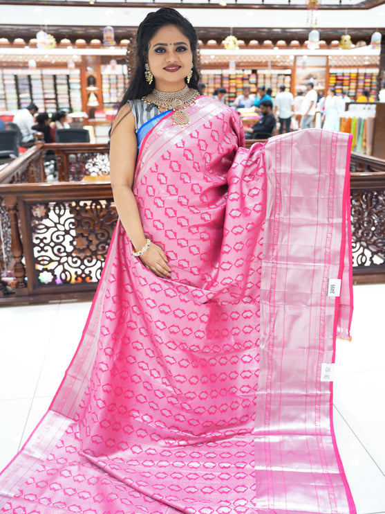 CSM-18341 | Rani Pink Kanchi Brocade Saree