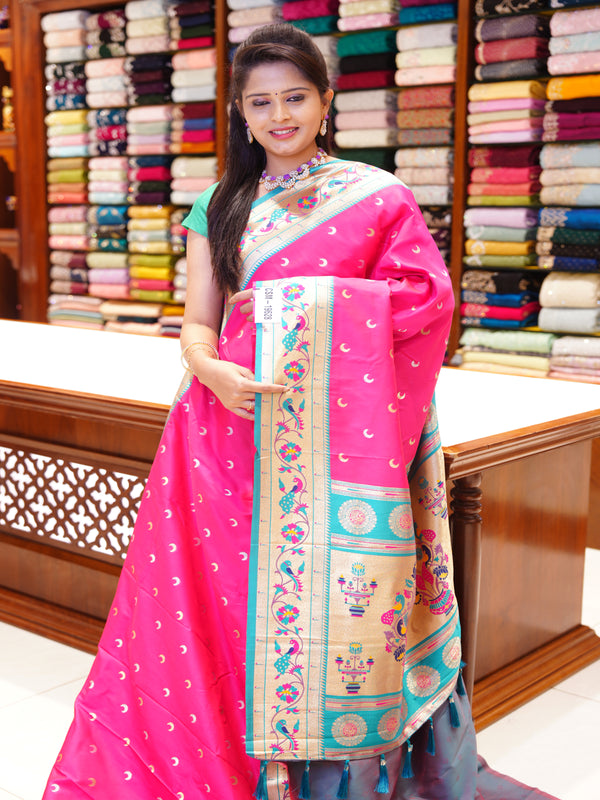 CSM-19628 | Magenta Paithani Saree