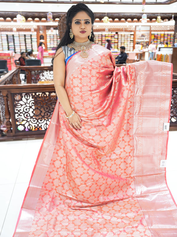 CSM-18339 | Coral Kanchi Brocade Saree