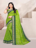 Rani Pink Jute Silk saree