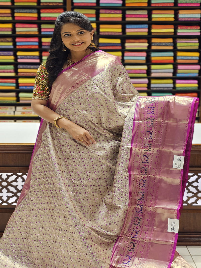 CSM-19113 | Magenta & Pink Kanchi Padiya Pattu Saree