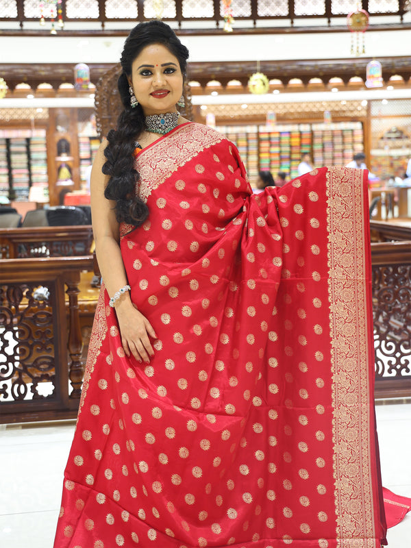 CSM-18291 | Rani Pink Banaras Saree