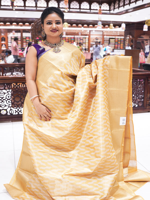 CSM-18520 | Mustard Kalamkari Digital Print Saree