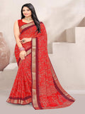 Rani Pink Jute Silk saree