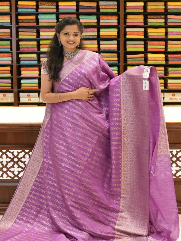 CSM-19411 | Light Purple Banaras Saree