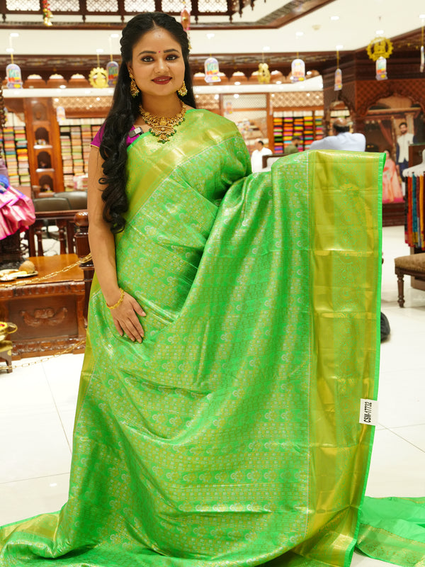 CSM-17732 | Green  Kanchi Pattu Saree