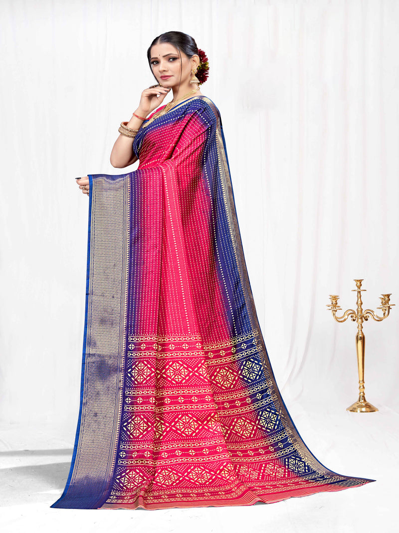 Navy Soft Silk  saree | BUY 1 GET 1 FREE