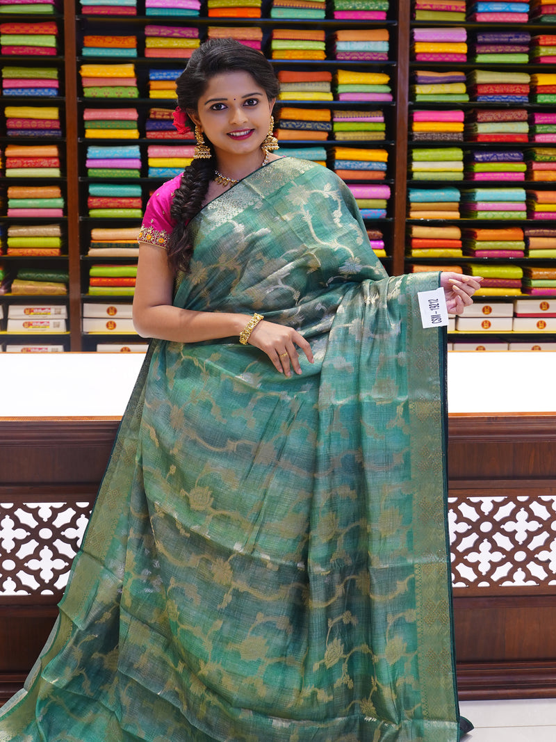 CSM-19212 | Light Green Munga Silk Saree