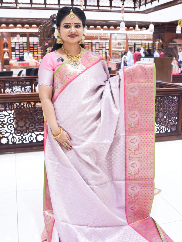 CSM-18460 | Light Lavender Light Weight Chanderi silk Saree