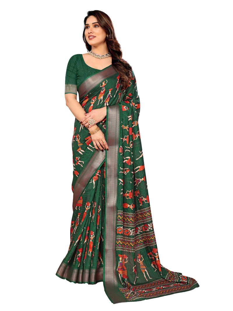 Purple  Dola Silk Saree | BUY 1 GET 1 FREE