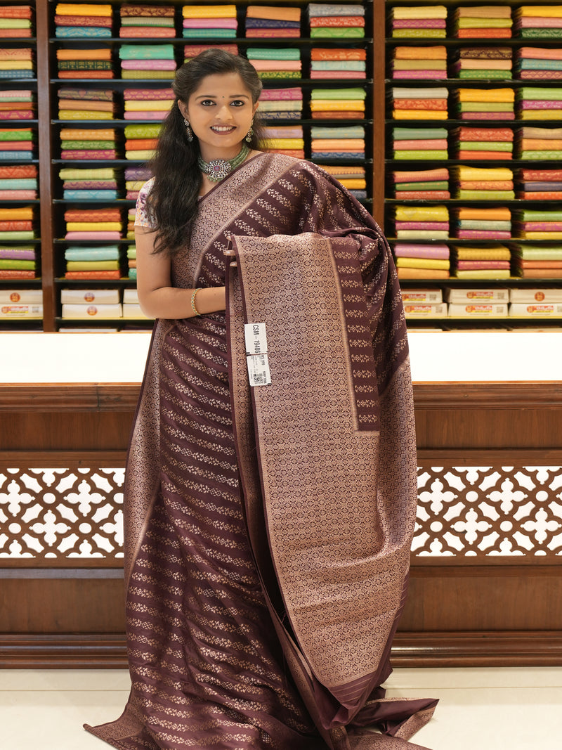 CSM-19406 | Wine Banaras Saree