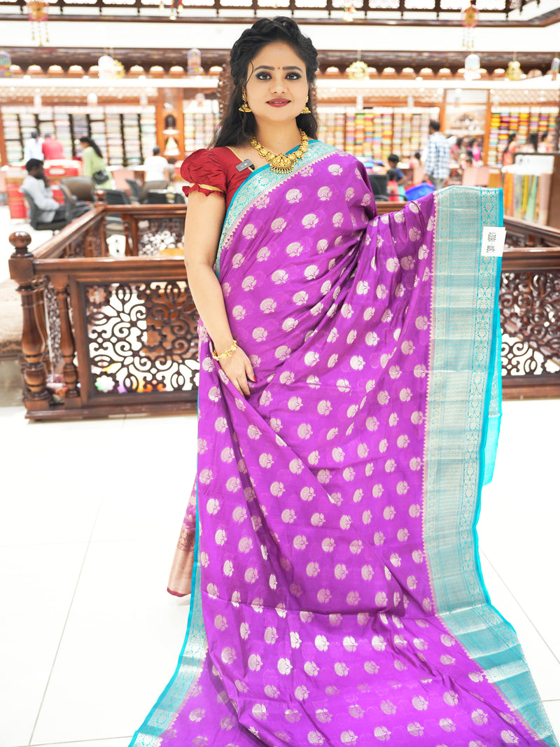 CSM-18321 | Purple & Green Warm Silk Saree