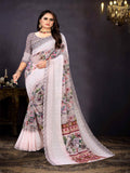 Light Pink Georgette Saree