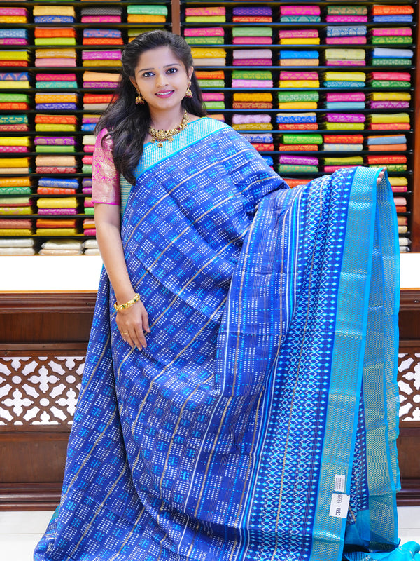 CSM-19556 | Navy Sambalpuri Saree