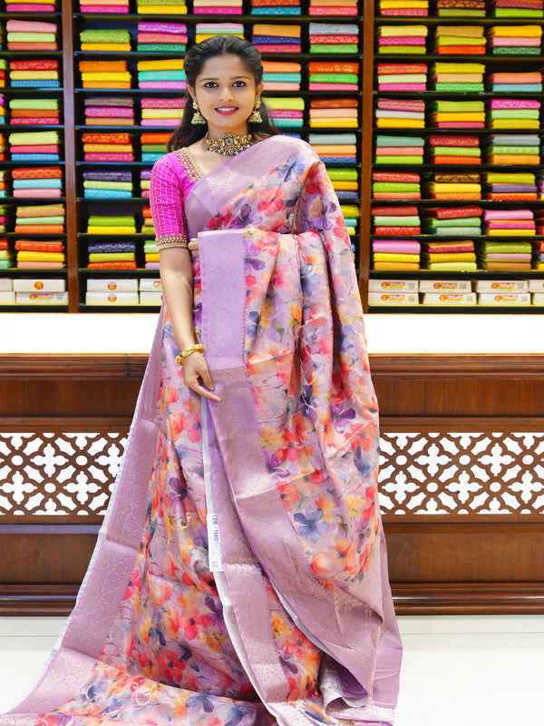 CSM-19492 | Onion Pink Kaddi Silk Saree