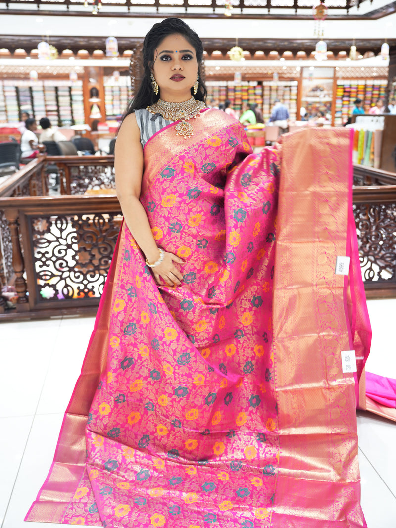 CSM-18354 | Rani Pink Kanchi Pattu Saree