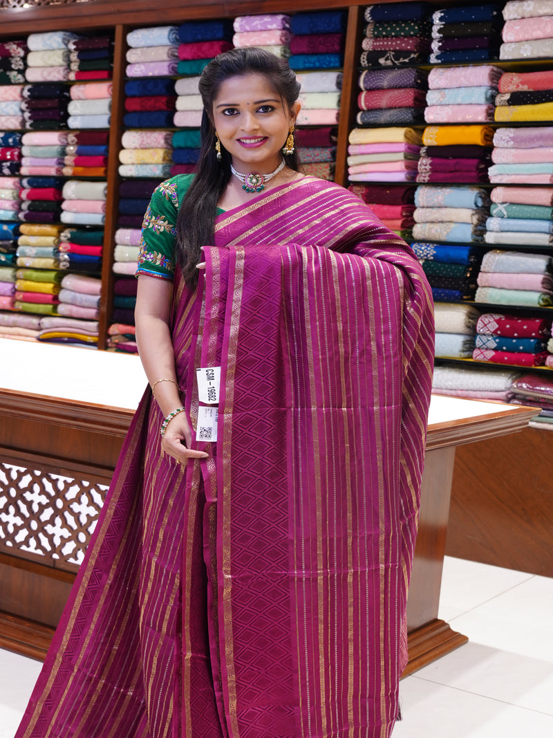 CSM-19682 | Wine Matka Silk Saree