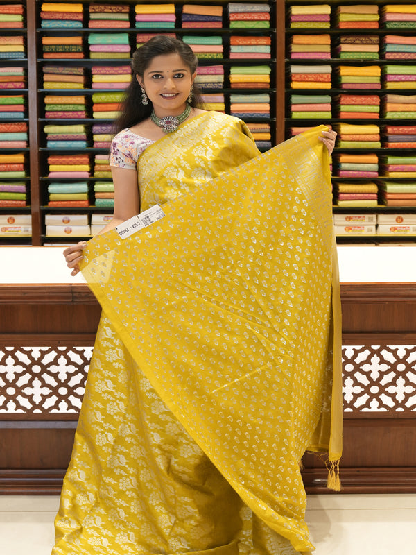 CSM-19400 | Mustard Banaras Saree