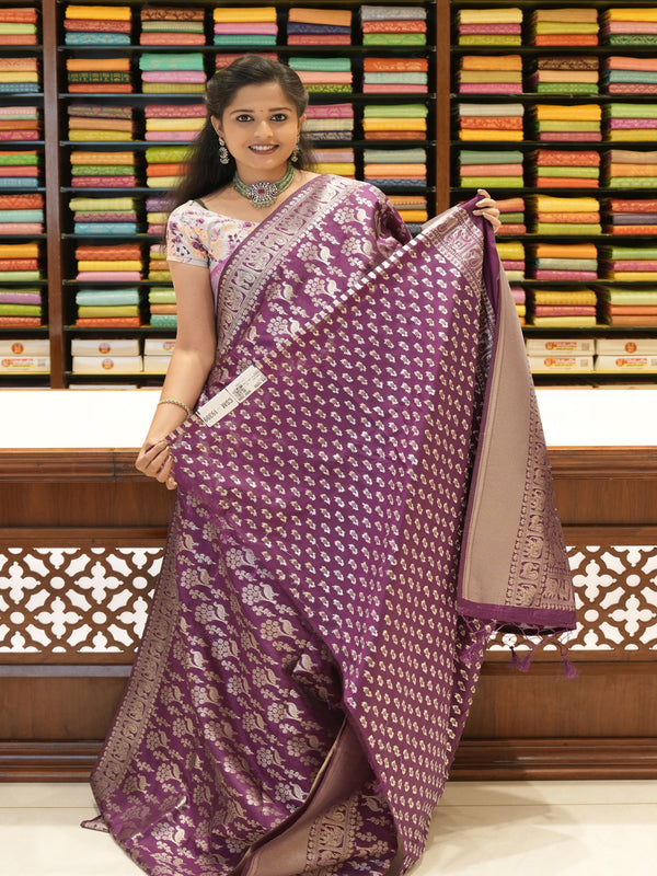 CSM-19399 | Purple Banaras Saree