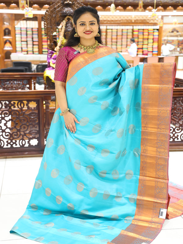 CSM-17072 | Sky Blue Kanchi Pattu Saree