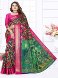 Bottle Green  saree | BUY 1 GET 1 FREE