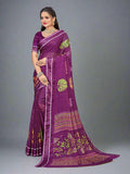 Navy Georgette saree