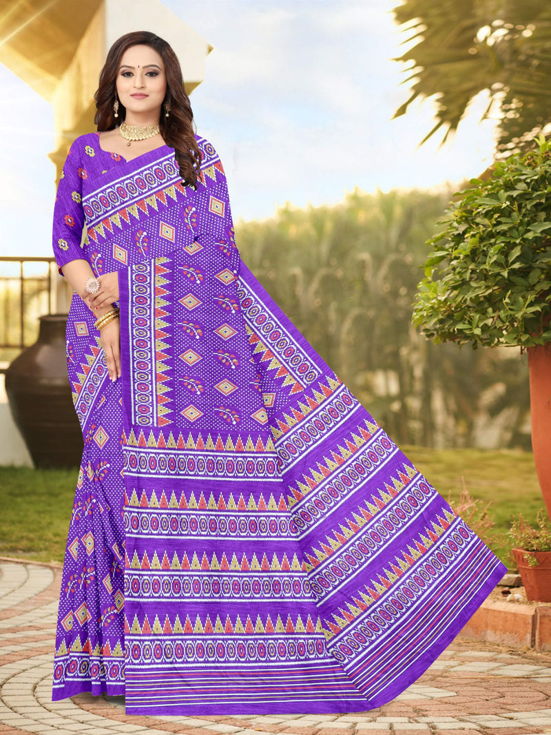 Navy Satin Silk Saree | BUY 1 GET 1 FREE