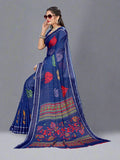 Navy Georgette saree