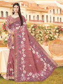 Grey Soft Jute saree | BUY 1 GET 1 FREE