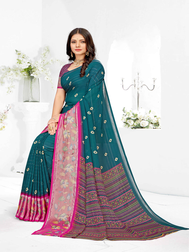 Magenta Soft Silk  saree  | BUY 1 GET 1 FREE