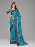 Violet & Red Jute Silk saree