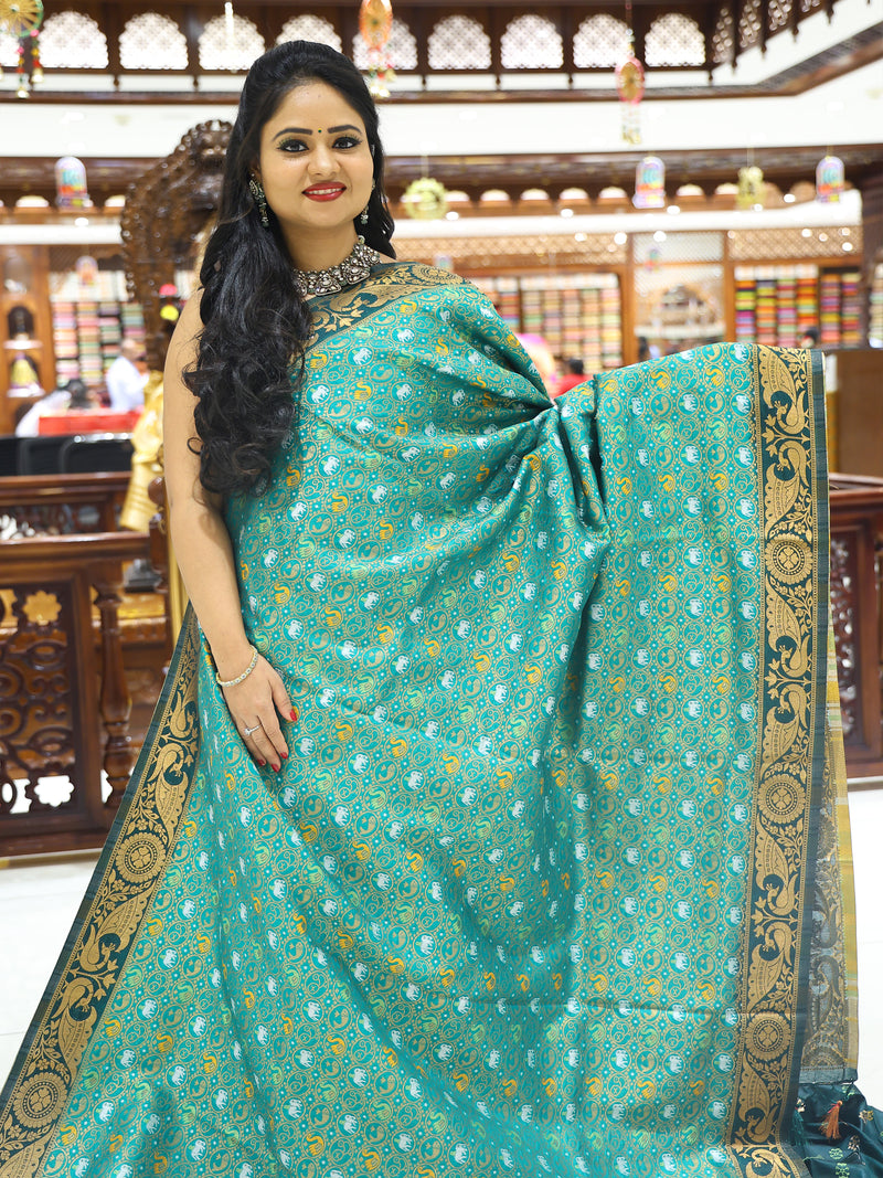 CSM-18189 | Green Banaras Saree