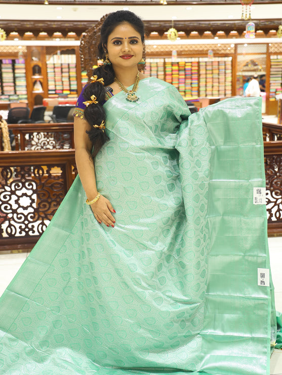 CSM-18600 | Pista Green Kanjivaram Saree