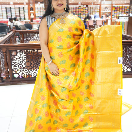 CSM-18353 | Mustard Kanchi Pattu Saree